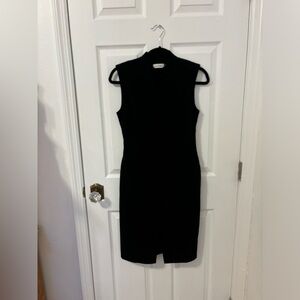 Black Calvin Klein dress with neckline